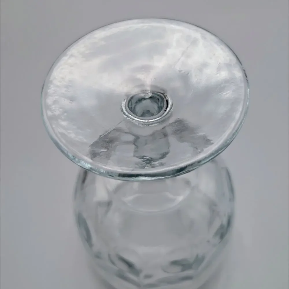 Vintage Bartlett Collins Btc8 Clear Drape Optic Water Goblet